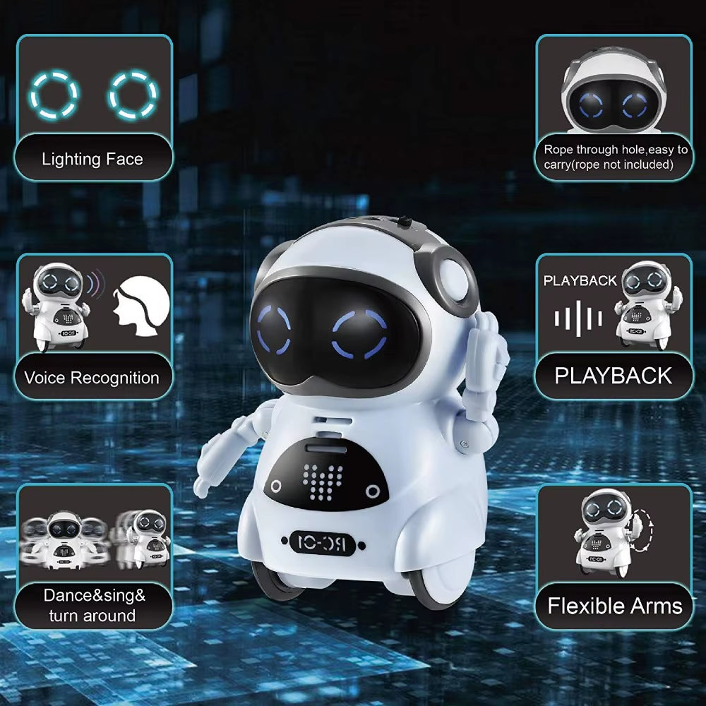 Children'S Electric Multifunctional Voice Intelligent Mini Pocket Bag Xiaobao Puzzle Interactive Story Robot Mini Smart Robot