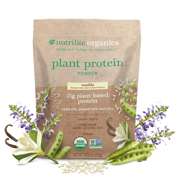 Nutrilite™ Organics Plant Protein Powder – Vanilla Item # 318670