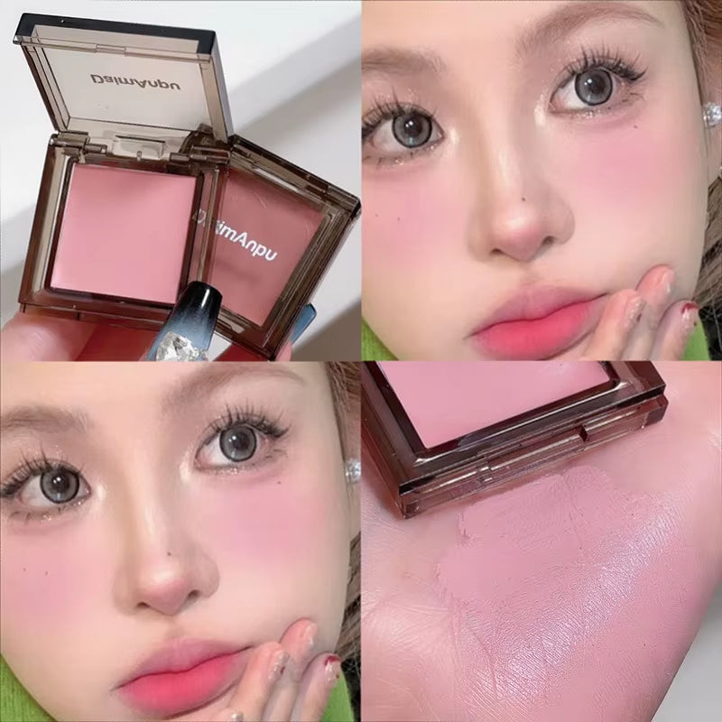 Blush Balm Long Lasting Matte Blue Pink Face Brightening Blushes Ice Cream Natural Cheek Makeup Rouge Tint Cream Cosmetics