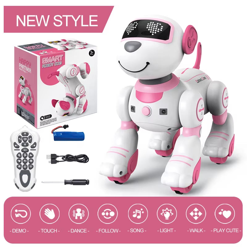 Intelligent Robot Dog Funny Electronic Robotics Remote Control Stunt Smart Robots for Children Boys Kids Creative Birthday Gift