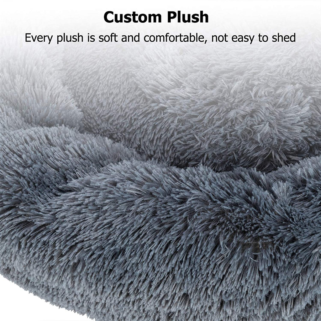 Dog Bed, Dog Beds for Medium Dogs, Small Outdoor Dog Beds, Washable Dog Bed and Cat Bed, Faux Fur Pet Bed, Anti-Slip Dog Bed Cat Bed (Medium 24''X24'')