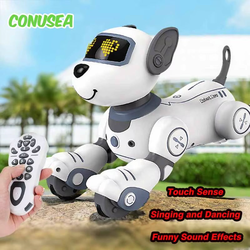 Intelligent Robot Dog Funny Electronic Robotics Remote Control Stunt Smart Robots for Children Boys Kids Creative Birthday Gift