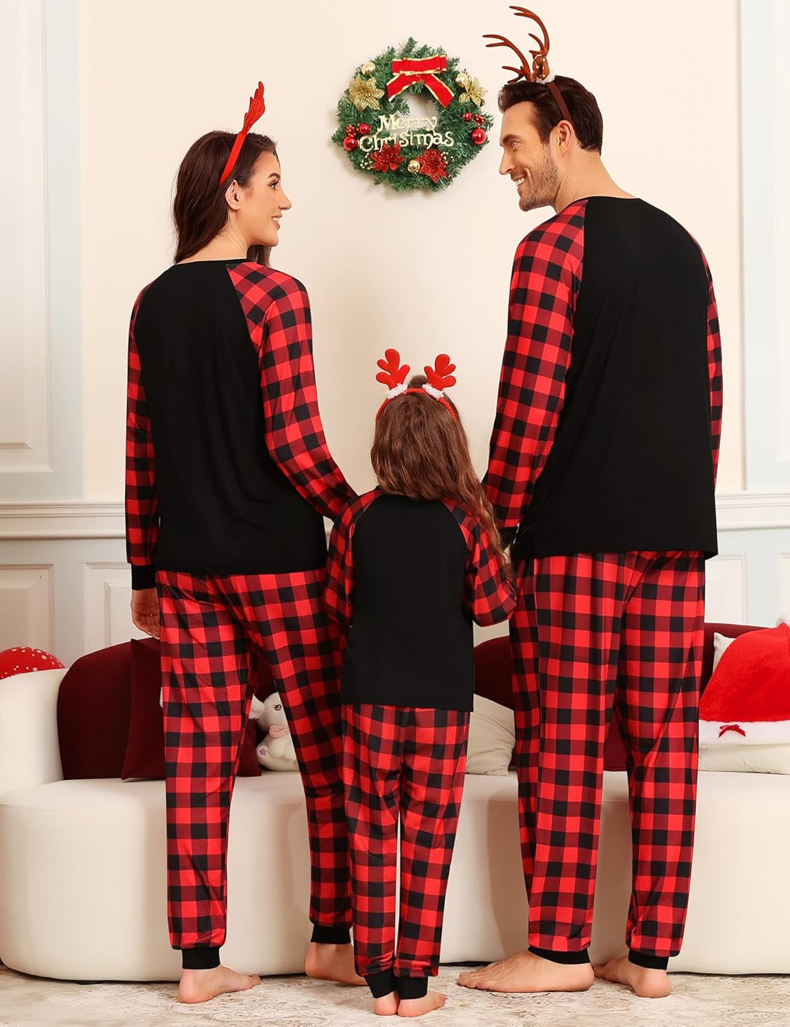 Family Christmas Pjs Matching Sets Christmas Pajamas for Family Xmas Jammies Set Christmas Holiday Sleepwear