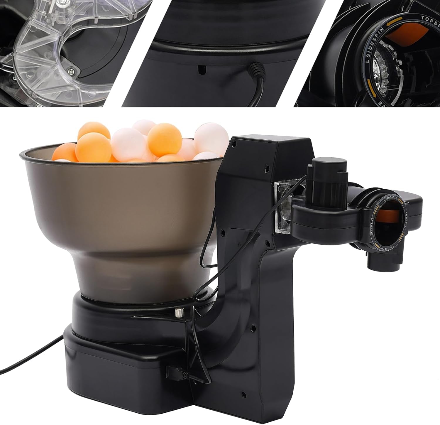 Table Tennis Robots, Table Tennis Machine for Training with 40Mm+ Table Tennis Balls, Automatic Ball Machine for Training