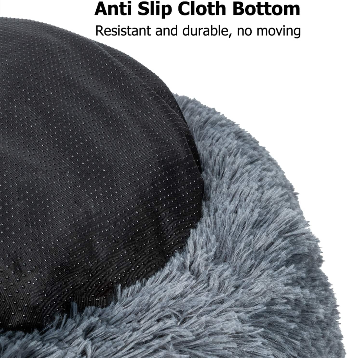 Dog Bed, Dog Beds for Medium Dogs, Small Outdoor Dog Beds, Washable Dog Bed and Cat Bed, Faux Fur Pet Bed, Anti-Slip Dog Bed Cat Bed (Medium 24''X24'')