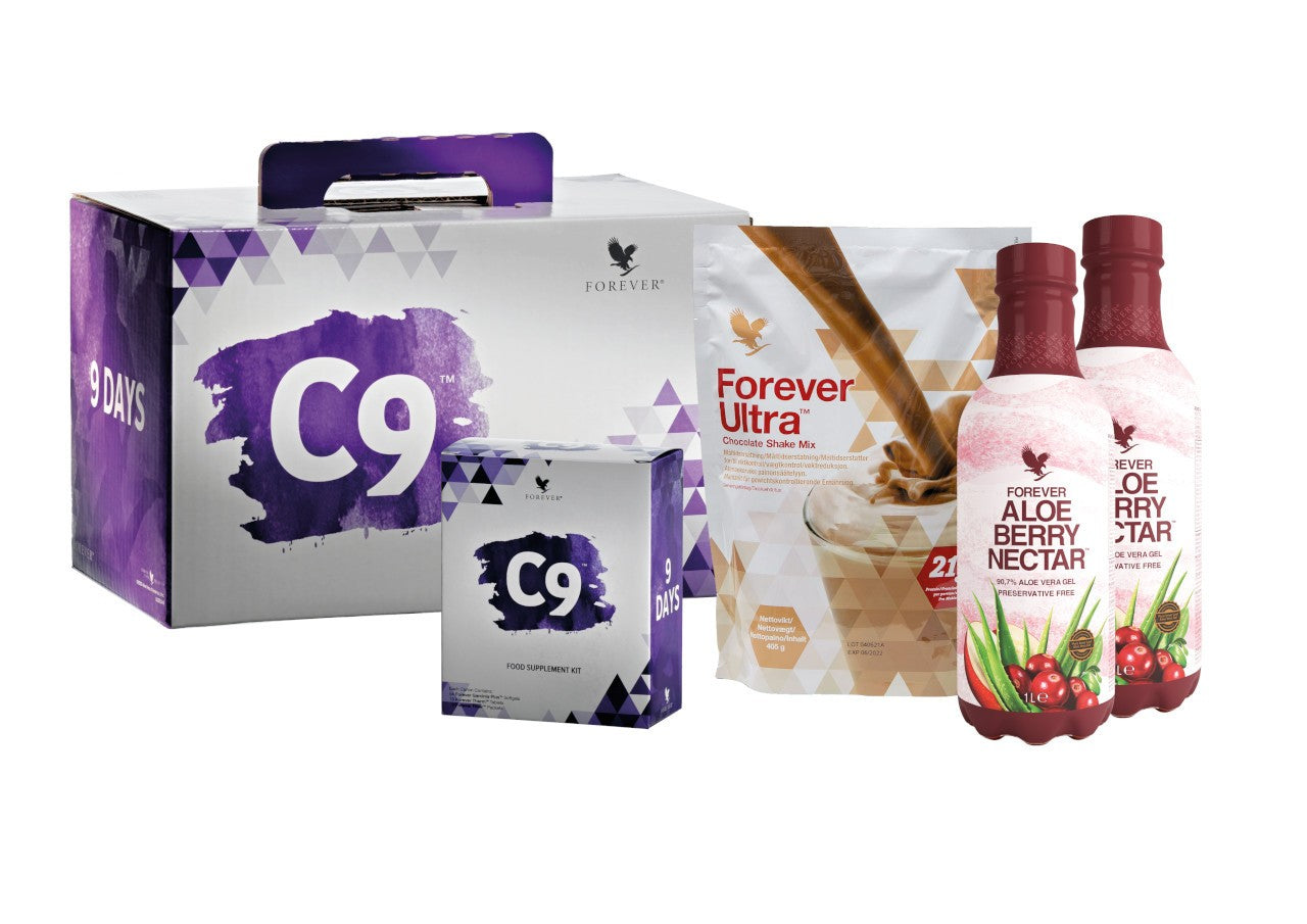 Clean 9 Forever Living W/Aloe Berry Nectar Detox Program-Chocol
