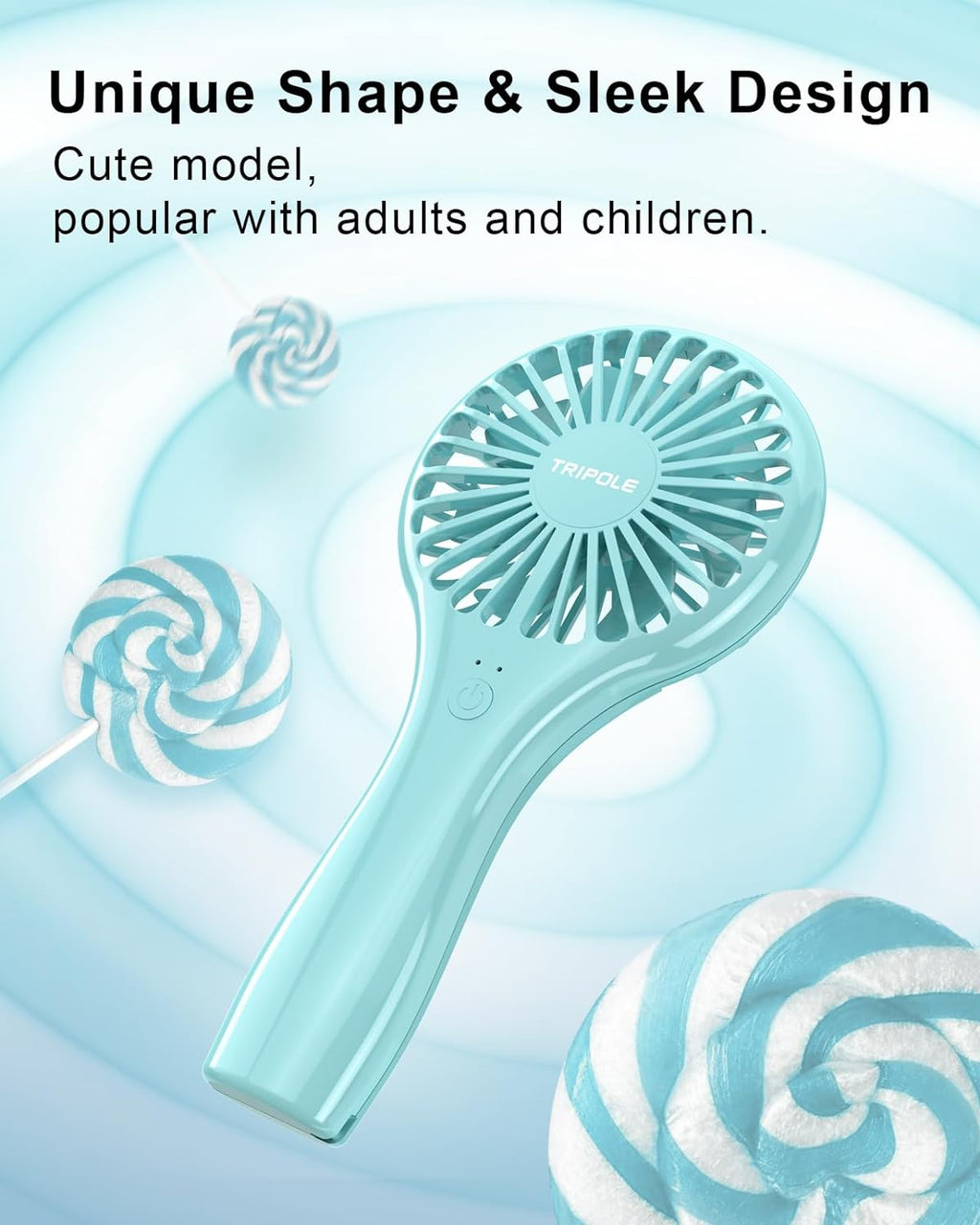 Mini Handheld Fan Battery Operated Small Personal Portable Fans Speed Adjustable USB Rechargeable Fans Cute Design Powerful Eyelash Fan for Stylish Kids Girls Women Men Indoor Outdoor Travel