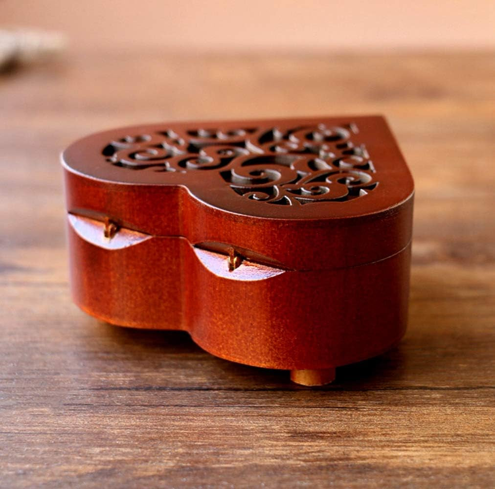 Wooden Music Box La La Land, Heart-Shaped Wind up Clockwork Mechanism Musical Gifts for Kids (La La Land)